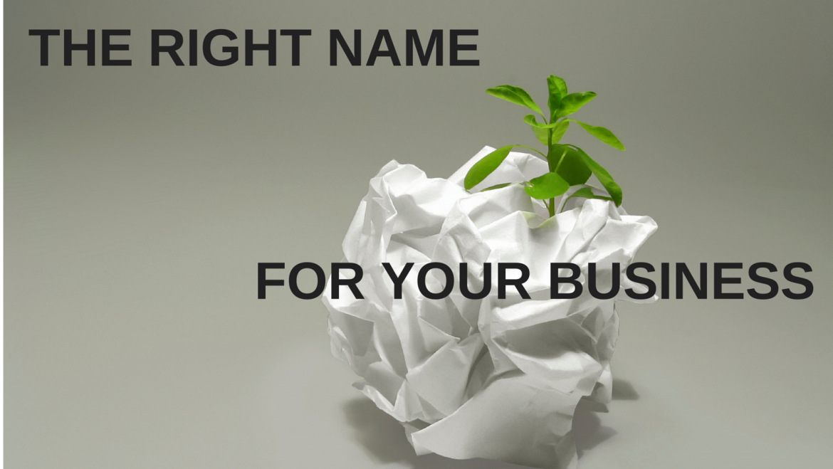 how to pick the right name for your business